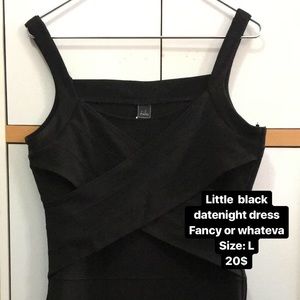 Little black body con dress